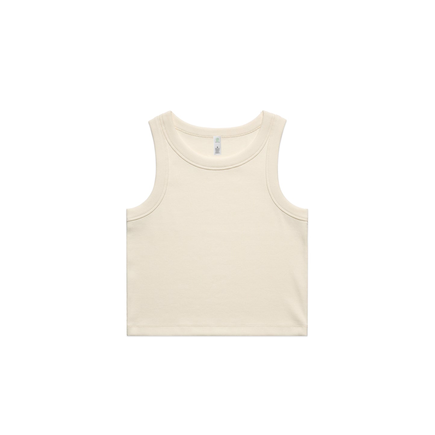 Women's Organic Rib Crop Tank