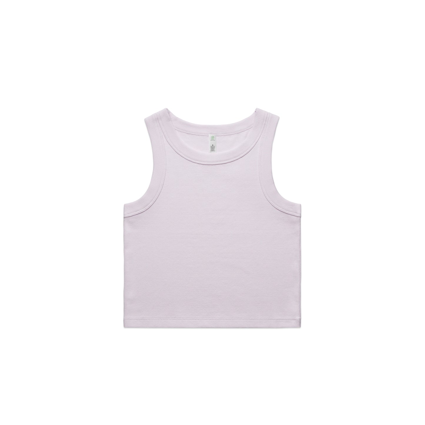 Women's Organic Rib Crop Tank